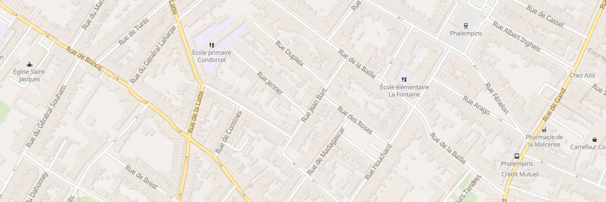 Plan du 27 Rue Jean Bart à Tourcoing