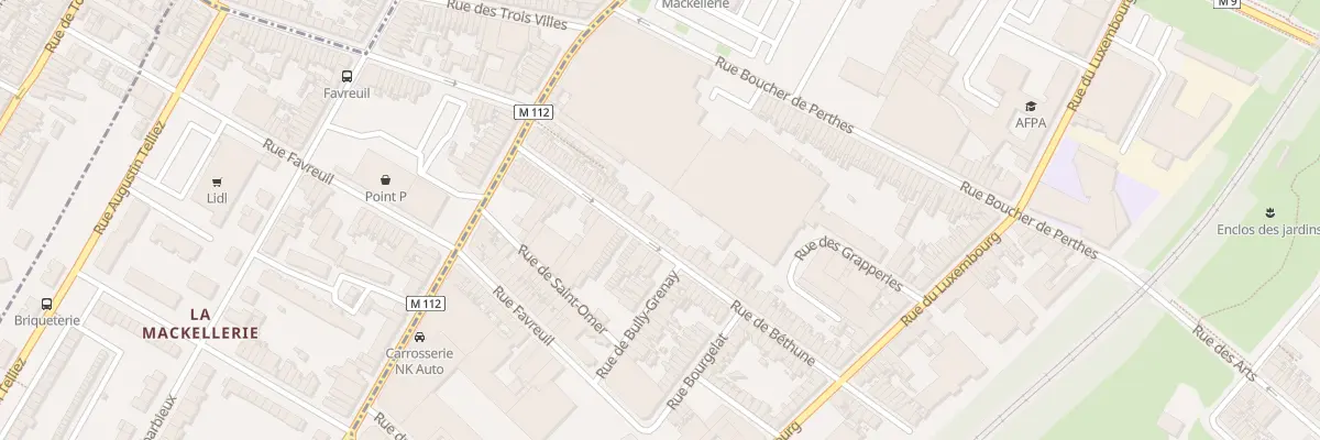 Plan du 74 Rue de Béthune à Roubaix