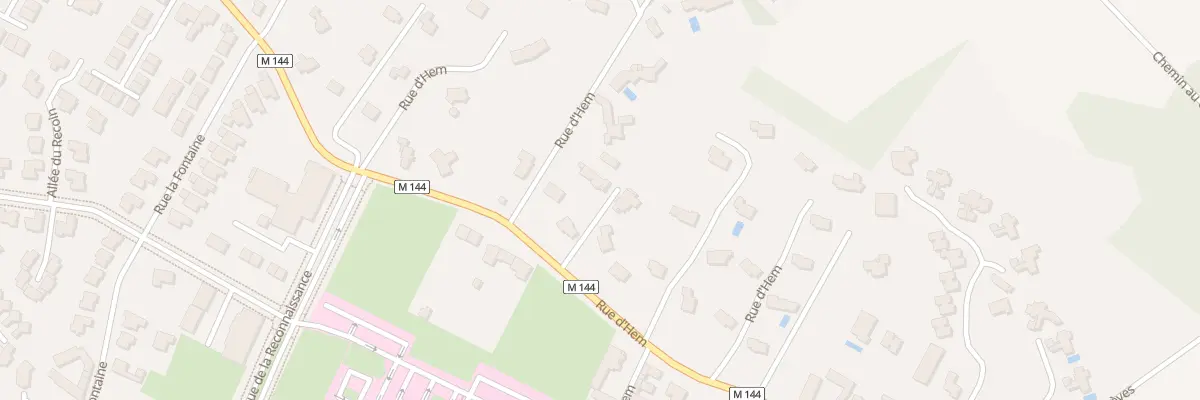 Plan du 92 Rue d’Hem à Villeneuve-d’Ascq