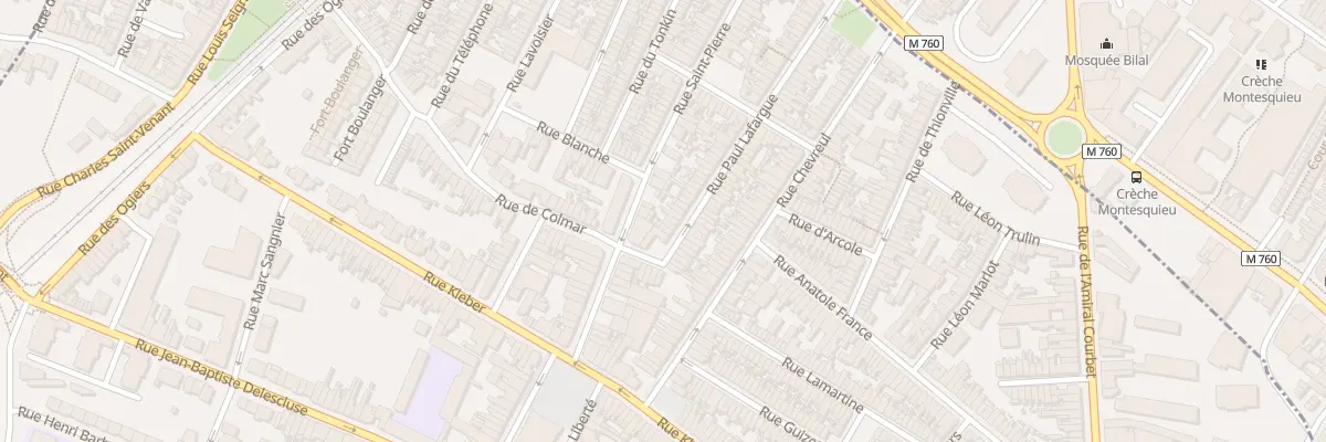 Plan du 7 Rue Paul Lafargue à Croix
