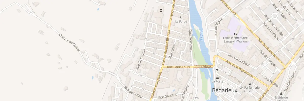 Plan du 6 Rue Rouanels à Bédarieux