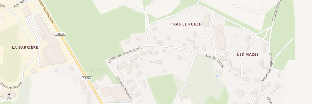 Plan du 813 Rue des Mazes à La Cavalerie