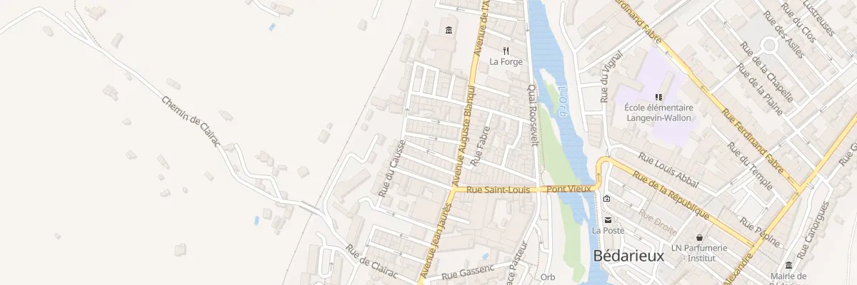 Plan du 3 Rue Saint Nazaire à Bédarieux