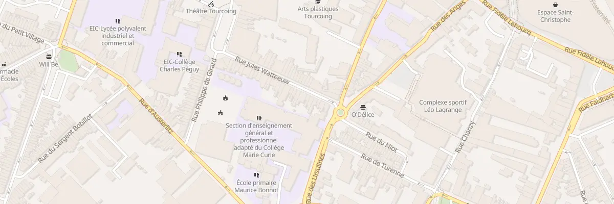 Plan du 11 Rue Jules Watteeuw à Tourcoing