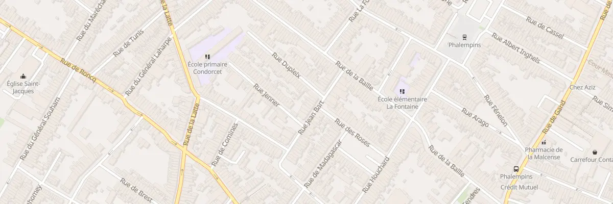 Plan du 35 Rue Jean Bart à Tourcoing