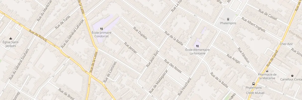 Plan du 37 Rue Jean Bart à Tourcoing