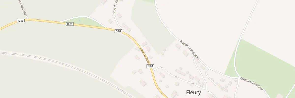 Plan du 7 Gr Grande Rue à Fleury