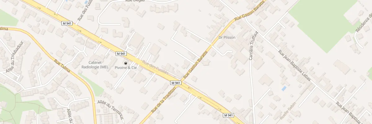 Plan du 3 Rue Gaston Baratte à Villeneuve-d’Ascq
