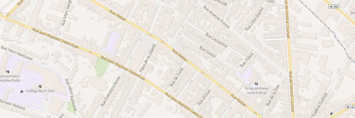 Plan du 129 Rue Kléber à Croix
