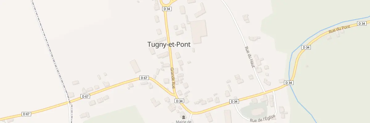 Plan du 28B Gr Gde Rue à Tugny-et-Pont