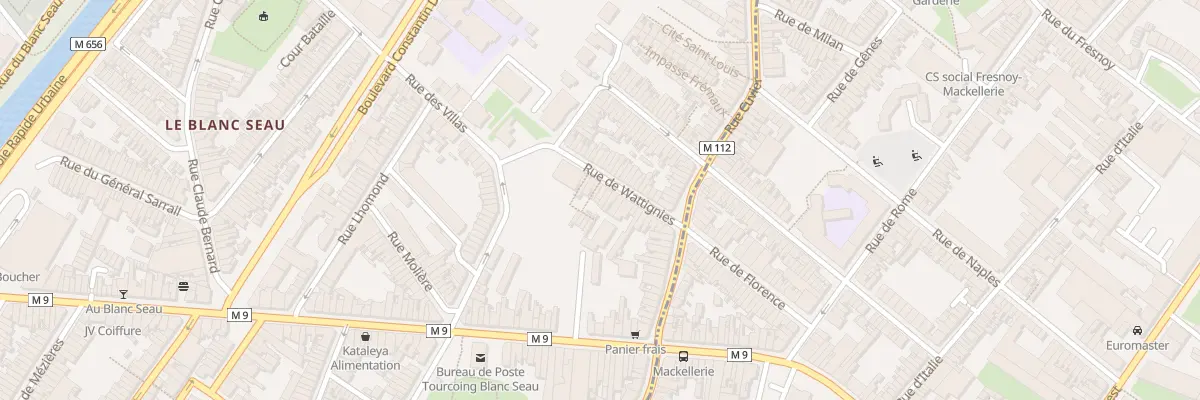 Plan du 15 Rue de Wattignies à Tourcoing