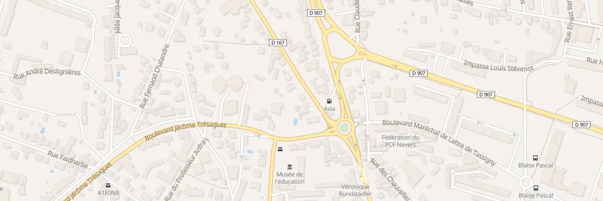 Plan du 3B Rue de Vauzelles à Nevers