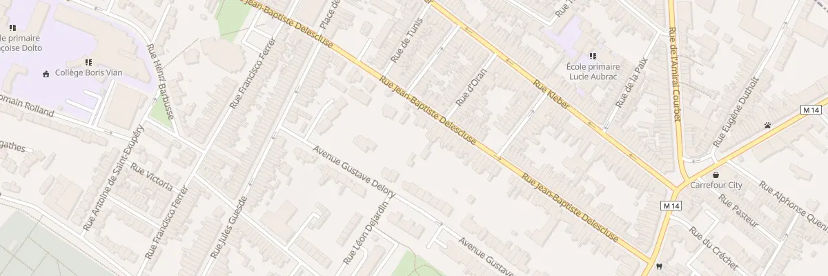 Plan du 79 Rue J B Delescluse à Croix