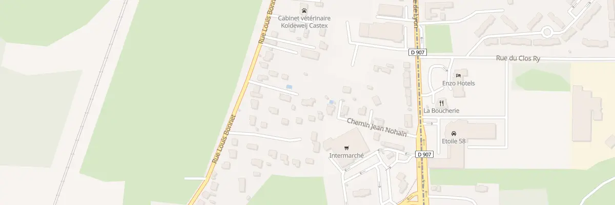 Plan du 54T Rue Louis Bonnet à Challuy