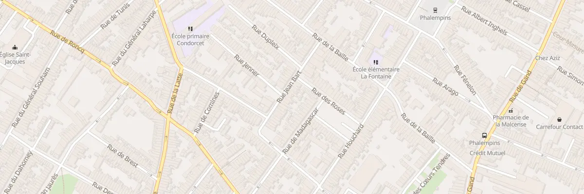 Plan du 30 Rue Jean Bart à Tourcoing
