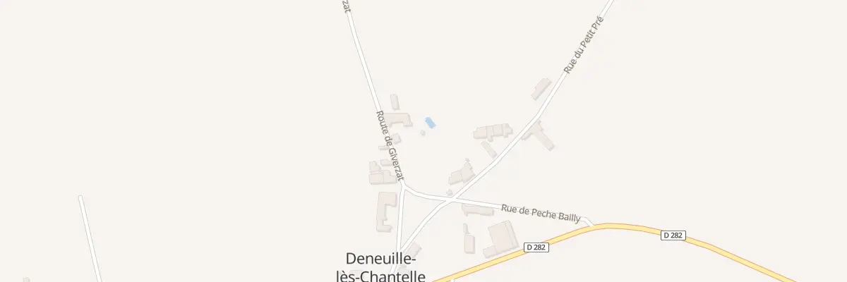 Plan du 2 Rte de Giverzat à Deneuille-lès-Chantelle