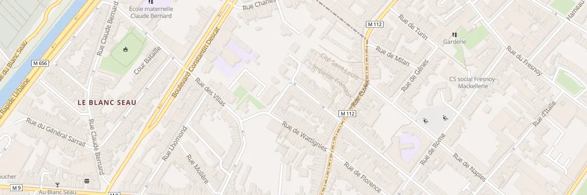 Plan du 33 Rue Solferino à Tourcoing