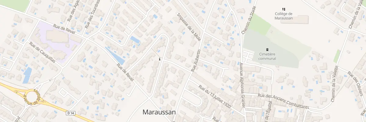 Plan du 46 Rue de la Carrierasse à Maraussan