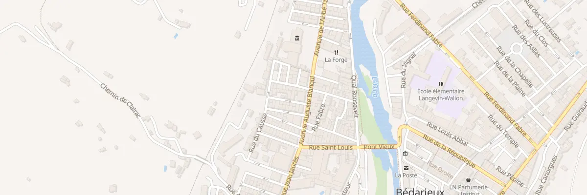 Plan du 2B Rue des Tisserands à Bédarieux