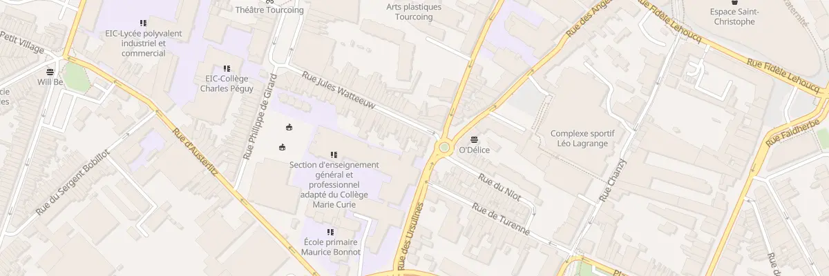 Plan du 5 Rue Jules Watteeuw à Tourcoing