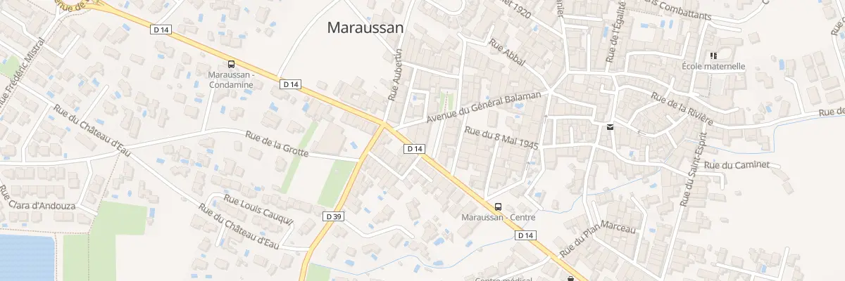 Plan du 190 Av de Cazouls à Maraussan