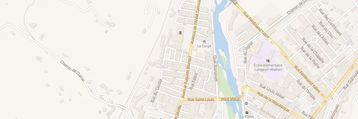 Plan du 2 Rue du Presbytère à Bédarieux