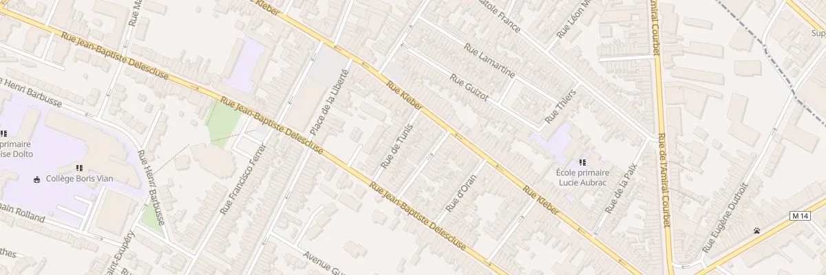 Plan du 28 Rue de Tunis à Croix