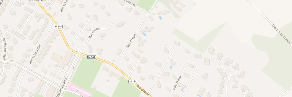 Plan du 102 Rue d’Hem à Villeneuve-d’Ascq