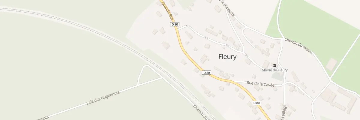 Plan du 18 Gr Grande Rue à Fleury
