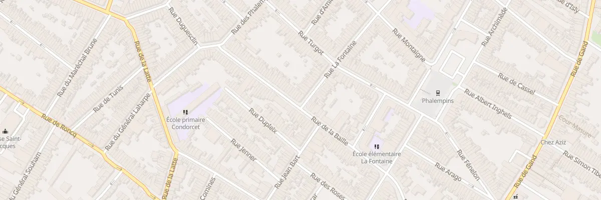Plan du 1 Rue la Fontaine à Tourcoing