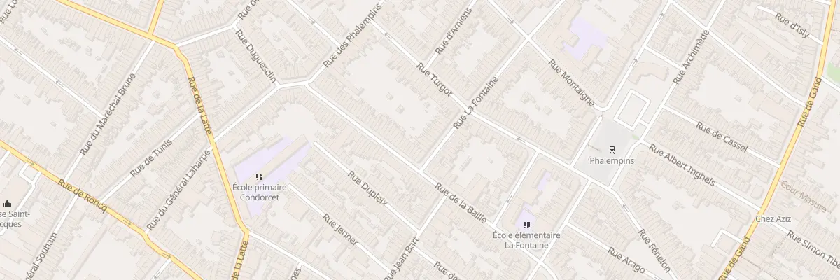 Plan du 5 Rue la Fontaine à Tourcoing
