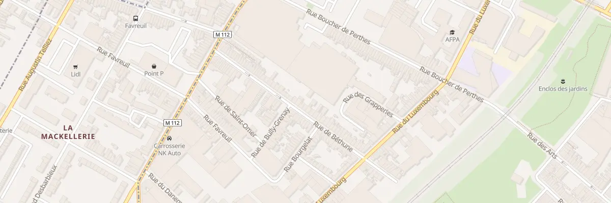 Plan du 60 Rue de Béthune à Roubaix