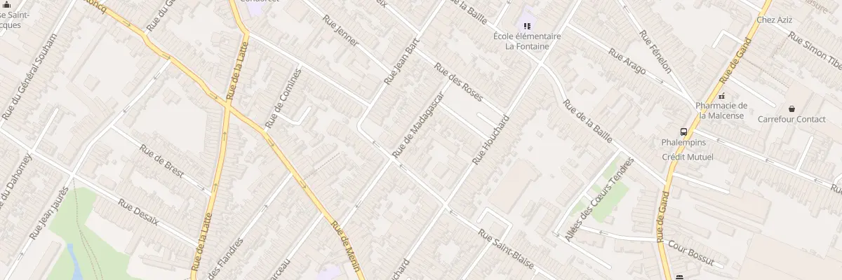 Plan du 36 Rue de Madagascar à Tourcoing