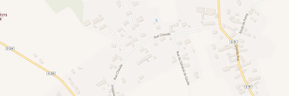 Plan du 13 Rue Chaude à Villebougis