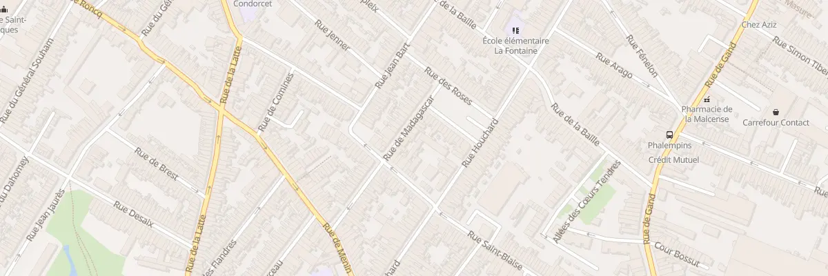Plan du 38 Rue de Madagascar à Tourcoing