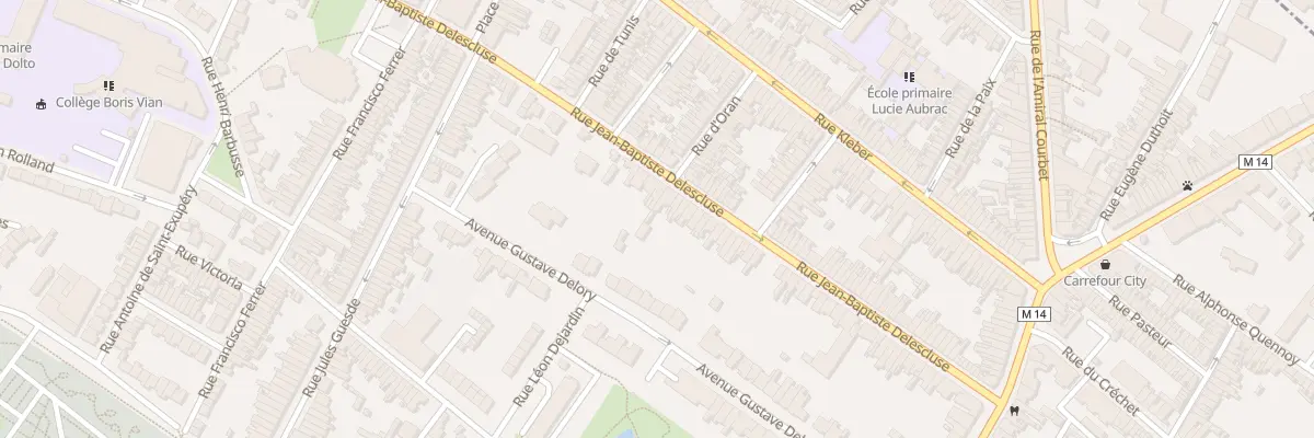 Plan du 73 Rue J B Delescluse à Croix