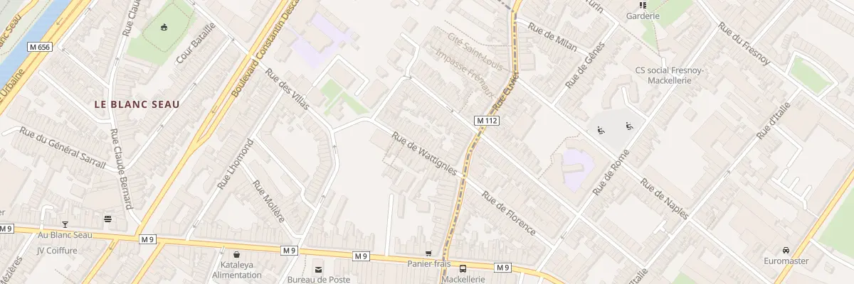 Plan du 16 Rue de Wattignies à Tourcoing