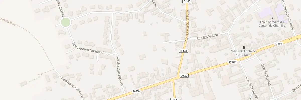 Plan du 111 Rue du Marechal Foch à Fontaine-Notre-Dame