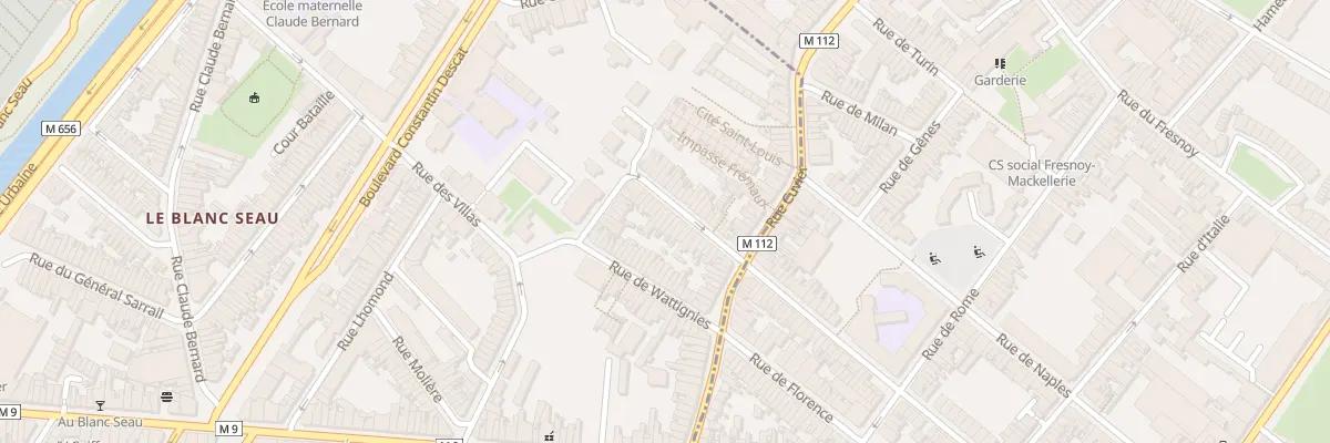 Plan du 21 Rue Solferino à Tourcoing