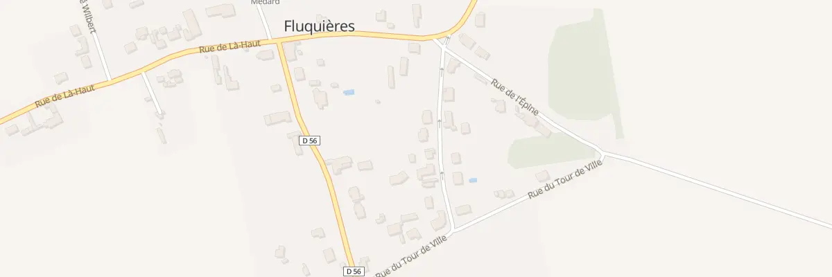 Plan du 10 Rue du Faubourg à Fluquières