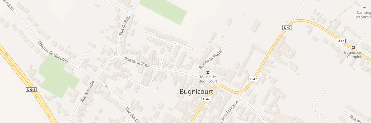 Plan du 4 Rue de la Rose à Bugnicourt