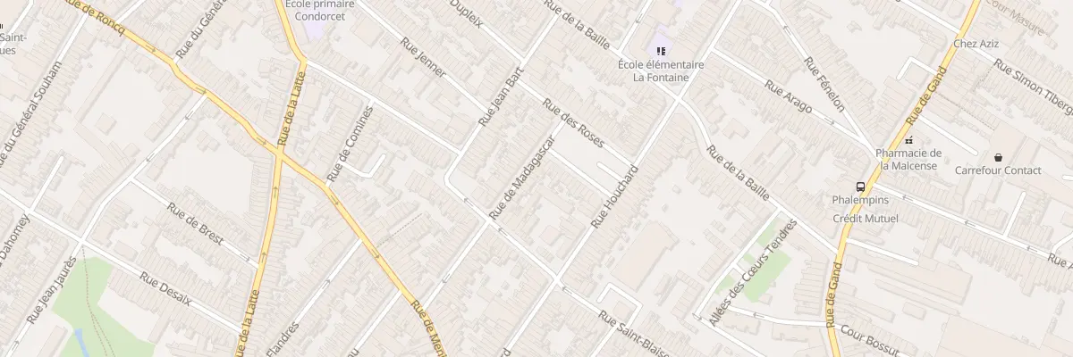 Plan du 42 Rue de Madagascar à Tourcoing