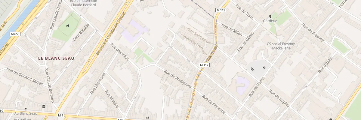 Plan du 19 Rue Solferino à Tourcoing