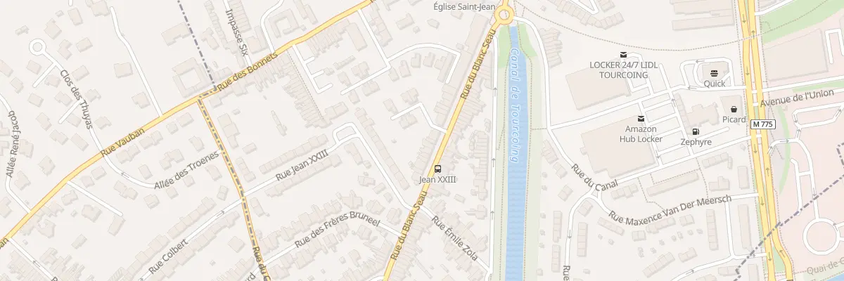 Plan du 180 Rue du Blanc Seau à Tourcoing