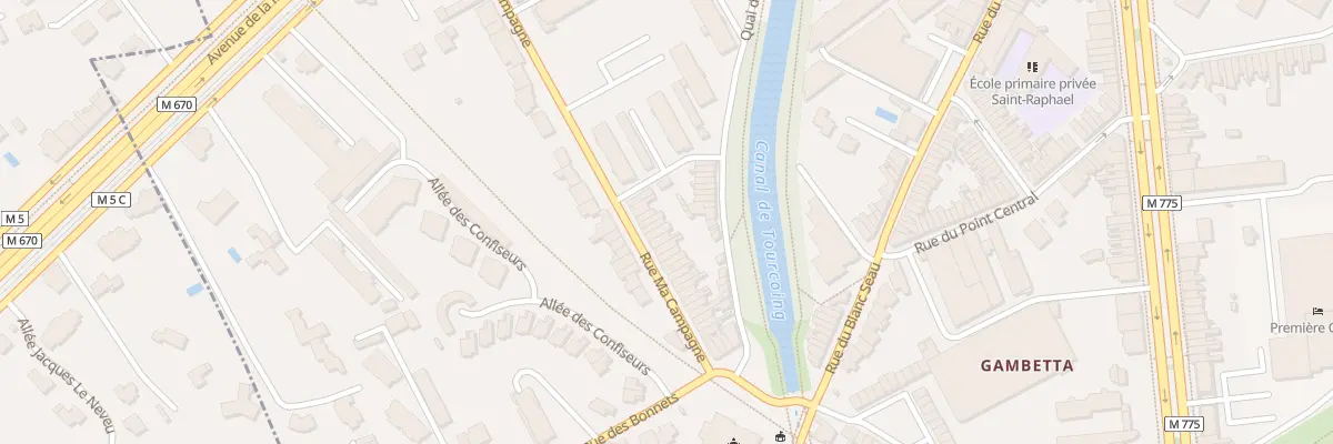 Plan du 201 Rue Ma Campagne à Tourcoing