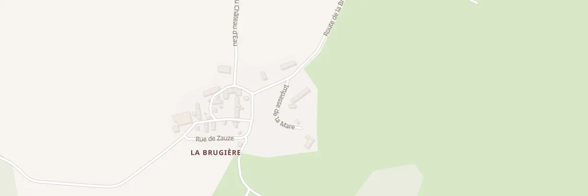 Plan du 5250 La Brugiere à Apchat