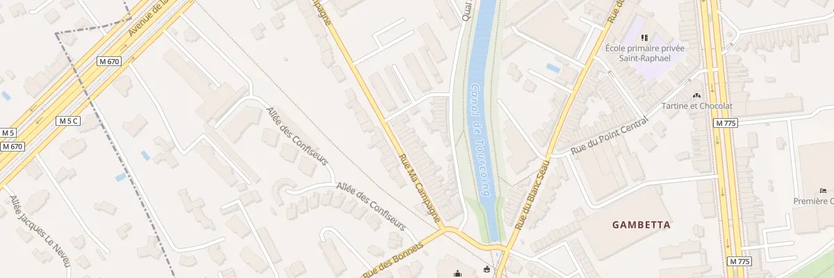 Plan du 203 Rue Ma Campagne à Tourcoing