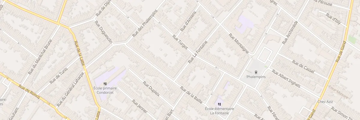 Plan du 17 Rue la Fontaine à Tourcoing