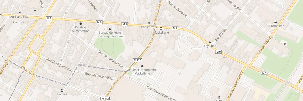 Plan du 15 Rue de la Mackellerie à Roubaix