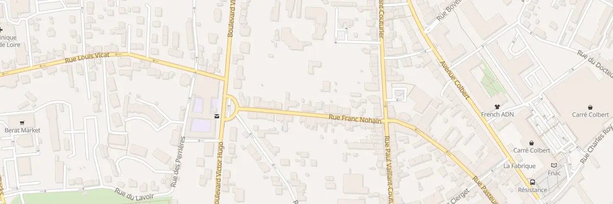 Plan du 14 Rue Franc Nohain à Nevers